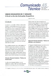 Thumbnail de Vinhos brasileiros de 4ª geração: o Brasil na era das indicações geográficas.