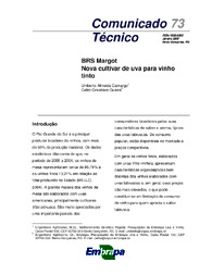 Thumbnail de BRS Margot: nova cultivar de uva para vinho tinto.