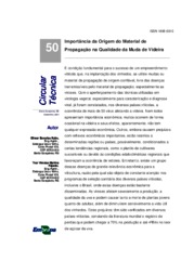 Thumbnail de Importância da origem do material de propagação na qualidade da muda de videira.