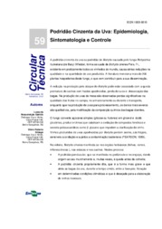 Thumbnail de Podridão cinzenta da uva: epidemiologia, sintomatologia e controle.