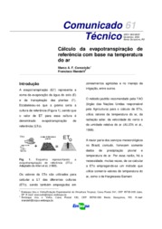 Thumbnail de Cálculo da evapotranspiração de referência com base na temperatura do ar.