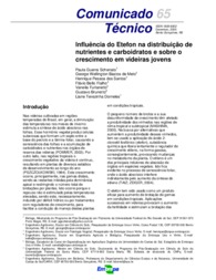 Thumbnail de Influência do Etefon na distribuição de nutrientes e carboidratos e sobre o crescimento em videiras jovens.