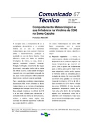 Thumbnail de Comportamento meteorológico e sua influência na vindima de 2006 na Serra Gaúcha.