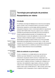 Thumbnail de Tecnologia para aplicação de produtos fitossanitários em videira.