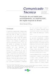 Thumbnail de Produção de uva Isabel para processamento, no sistema GDC, em região tropical do Brasil.