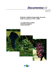 Thumbnail de Evolução e dinâmica da produção de uva no Brasil no período de 1975 a 2003.