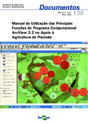 Thumbnail de Manual de utilização das principais funções do programa computacional ArcView 3.2 no apoio à agricultura de precisão.