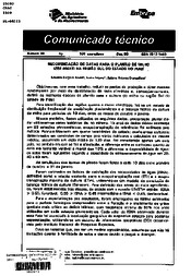 Thumbnail de Recomendação de datas para o plantio de milho (Zea mays) na região Sul do estado do Piauí.