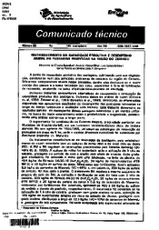 Thumbnail de Restabelecimento da capacidade produtiva e desempenho animal em pastagens renovadas na região do cerrado.
