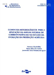 Thumbnail de Elementos metodológicos para a aplicação da Análise Fatorial de Correspondências no estudo da evolução da produção agrícola.