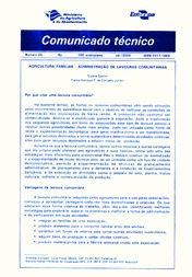 Thumbnail de Agricultura familiar: administração de lavouras comunitárias.