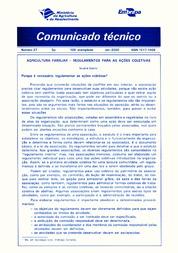 Thumbnail de Agricultura familiar: regulamentos para as ações coletivas.