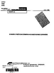 Thumbnail de Erosão e práticas conservacionistas nos cerrados.