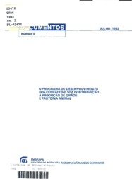 Thumbnail de O programa de desenvolvimento dos cerrados e sua contribuição à produção de grãos e proteína animal.