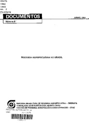 Thumbnail de Pesquisa agropecuária no Brasil.