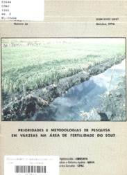 Thumbnail de Prioridades e metodologias de pesquisa em várzeas na área de fertilidade do solo.