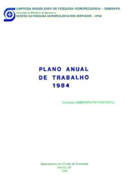Thumbnail de Plano anual de trabalho 1984.