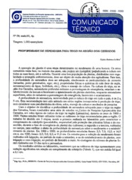 Thumbnail de Profundidade de semeadura para trigo na região dos cerrados.