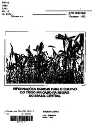 Thumbnail de Informações básicas para o cultivo do trigo irrigado na região do Brasil Central.