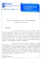 Thumbnail de ASPECTOS de conservação do solo a serem considerados na região dos cerrados.