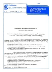 Thumbnail de Recomendações preliminares para a formação de pastagens de capim Andropogon.