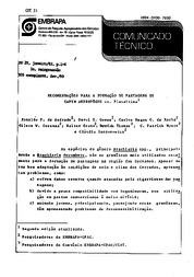 Thumbnail de Recomendações para a formação de pastagens de capim andropogon cv. Planaltina.