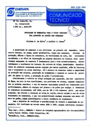 Thumbnail de Densidade de semeadura para o trigo irrigado por aspersão na região dos cerrados.