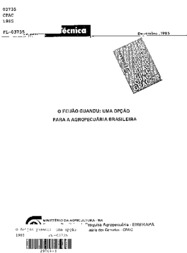 Thumbnail de O feijão guandu: uma opção para a agropecuária brasileira.