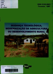Thumbnail de Mudança tecnológica, modernização da agricultura ou desenvolvimento rural?