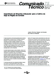 Thumbnail de Importância da micorriza arbuscular para o cultivo da soja na região do cerrado.