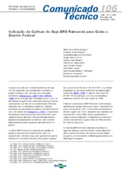 Thumbnail de Indicação da cultivar de soja BRS Raimunda para Goiás e Distrito Federal.