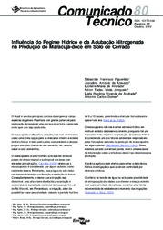 Thumbnail de Influência do regime hídrico e da adubação nitrogenada na produção do maracujá-doce em solo de cerrado.