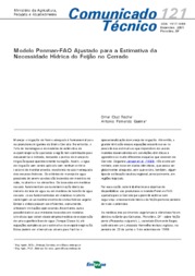 Thumbnail de Modelo Penman-FAO ajustado para a estimativa da necessidade hídrica do feijão no Cerrado.