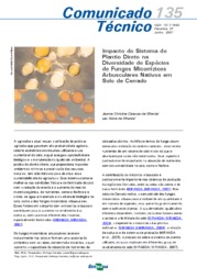 Thumbnail de Impacto do sistema de plantio direto na diversidade de espécies de fungos micorrízicos arbusculares nativos em solo de cerrado.