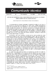 Thumbnail de Método de referência para caracterização de rochas utilizadas como corretivos de acidez do solo.