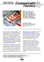 Thumbnail de Metodologia para operacionalizar a extração de DNA de espécies nativas do cerrado visando a análises moleculares.