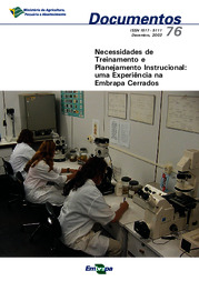 Thumbnail de Necessidades de treinamento e planejamento instrucional: uma experiência na Embrapa Cerrados.