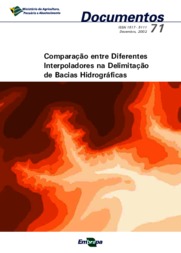 Thumbnail de Comparação entre diferentes interpoladores na delimitação de bacias hidrográficas.