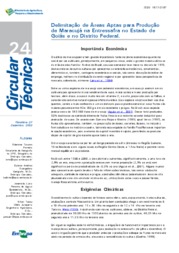 Thumbnail de Delimitação de áreas aptas para produção de maracujá na entressafra no estado de Goiás e no Distrito Federal.