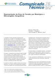 Thumbnail de Representação da área do cerrado por municípios e microrregiões geográficas.