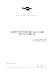 Thumbnail de O cultivo da pinha, fruta-do-conde ou ata (Annona squamosa, L.) no Brasil.