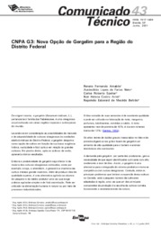 Thumbnail de CNPA G3: nova opção de gergelim para a região do Distrito Federal.