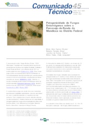 Thumbnail de Patogenicidade de fungos entomógenos sobre o percevejo-de-renda da mandioca no Distrito Federal.
