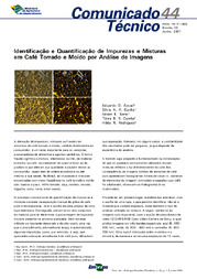 Thumbnail de Identificação e quantificação de impurezas e misturas em café torrado e moído por análise de imagens.