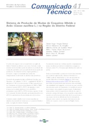 Thumbnail de Sistema de produção de mudas de coqueiros híbrido e anão (Cocos nucifera L.) na região do Distrito Federal.