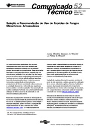Thumbnail de Seleção e recomendação de uso de espécies de fungos micorrízicos arbusculares.