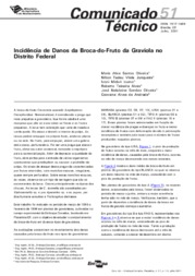 Thumbnail de Incidência de danos da broca-do-fruto da graviola no Distrito Federal.