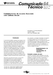 Thumbnail de Estabelecimento de Leucena associada com cultivos anuais.