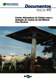 Thumbnail de Fontes alternativas de fósforo para redução de custos do sal mineral para bovinos.