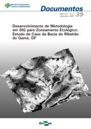 Thumbnail de Desenvolvimento de metodologia em SIG para zoneamento ecológico: estudo de caso da Bacia Ribeirão do Gama-DF.